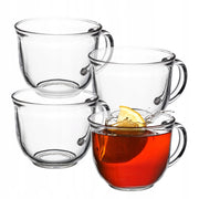 Set di 4 bicchieri da tè/caffè invernali KADAX da 480 ml con manico.