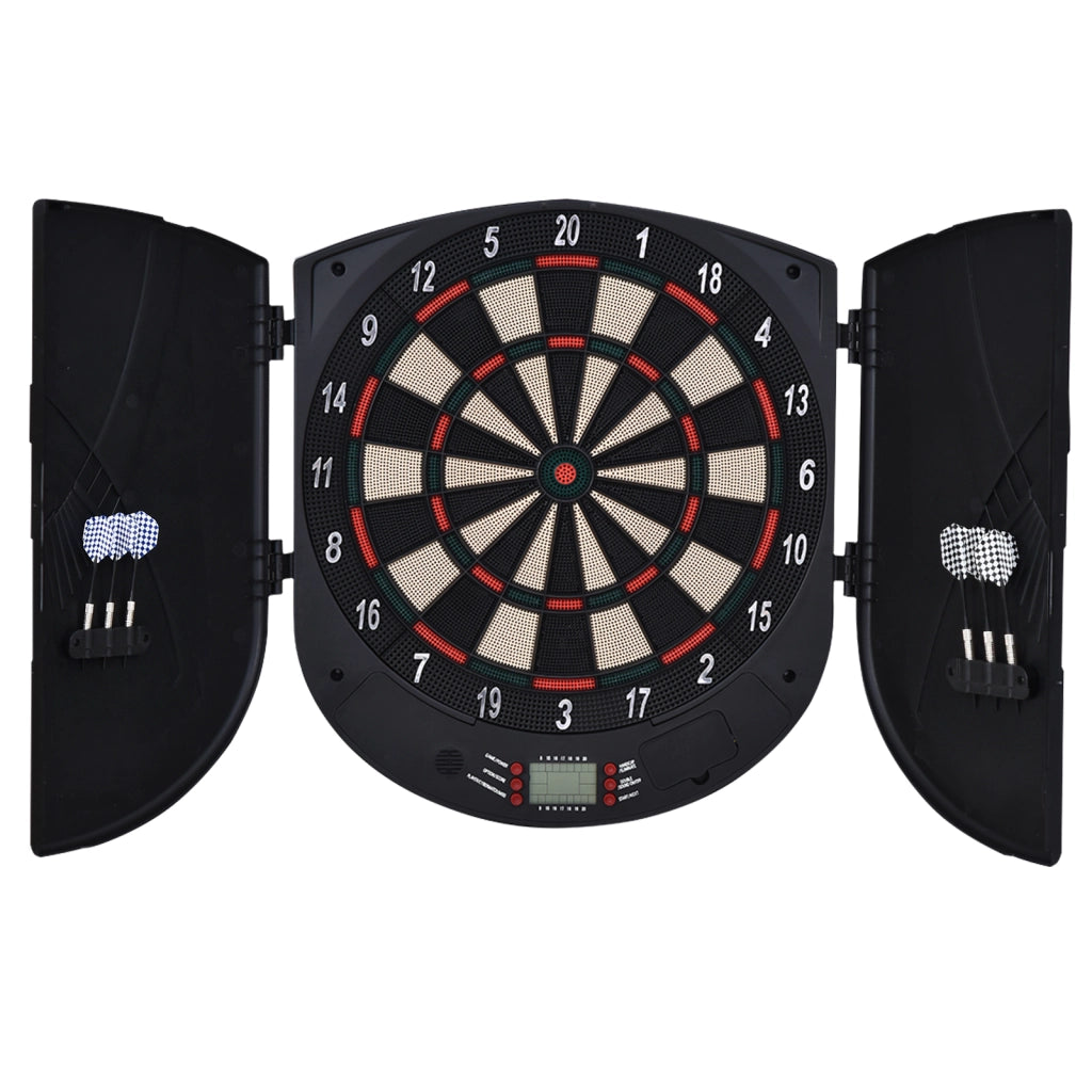 Bersaglio Freccette Elettronico per 8 Giocatori con 6 Freccette, Schermo LCD, 2 Porte e 26 Modalit¨¤ di Gioco