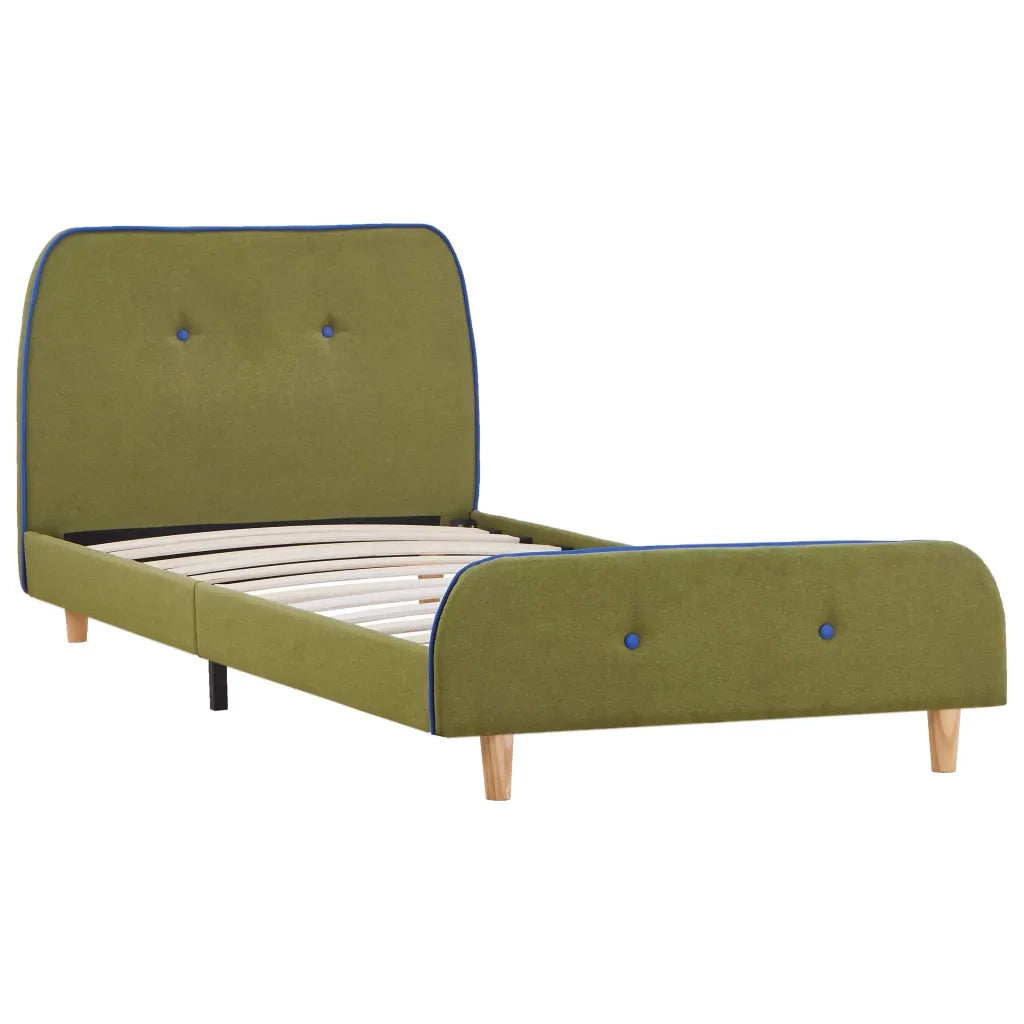 Giroletto senza Materasso Verde in Tessuto 90x200 cm 280931
