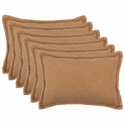 Federa 6 pcs HOUTEN Beige 40 x 60 cm Bouclé 917543