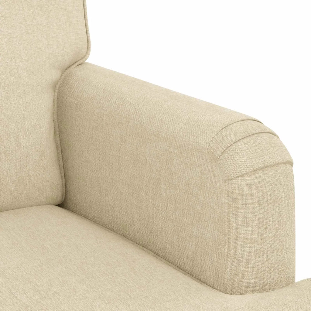 Set di divani 2 pcs Crema 162 x 80 x 85 cm Tessuto 3407565