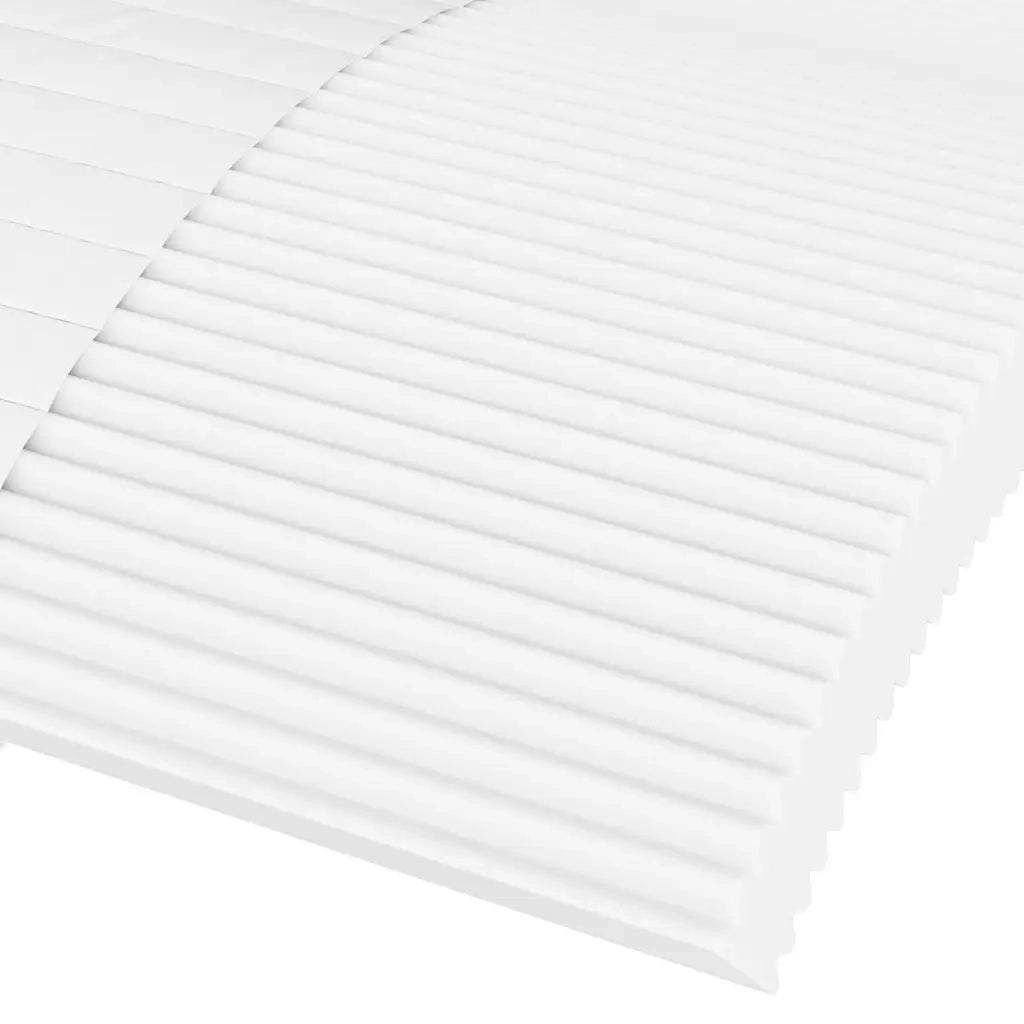 Materasso in Schiuma Bianco 90x220 cm Durezza H2 H3 4016639