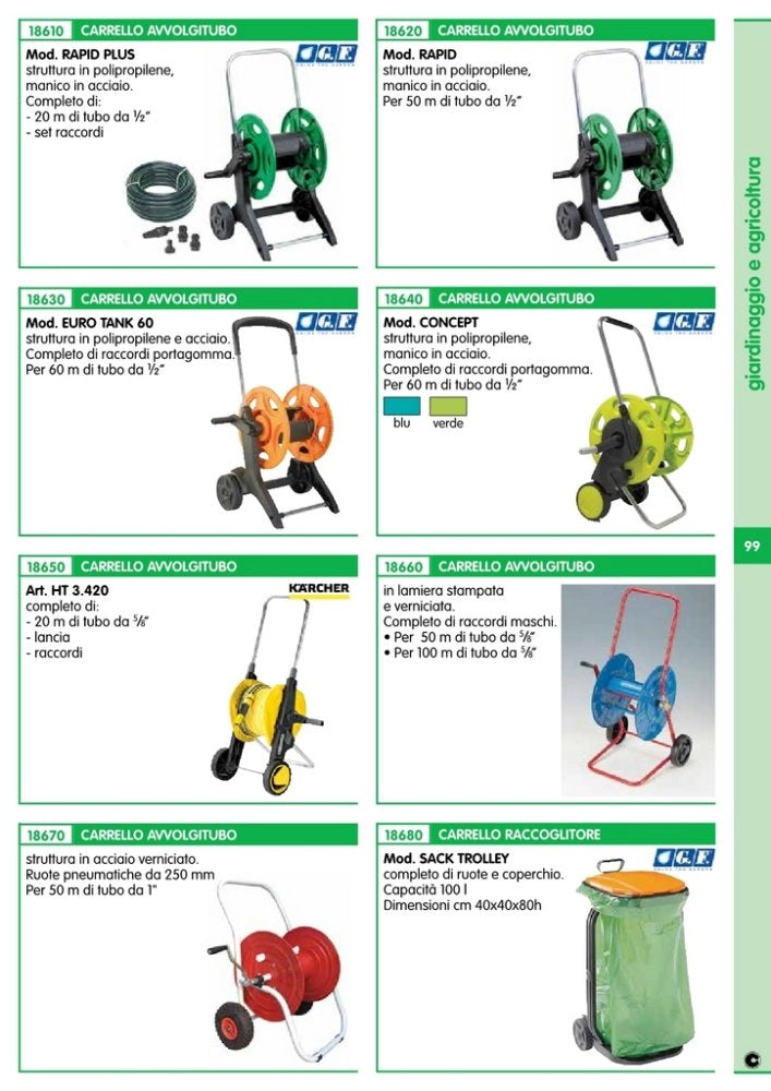 1pz carrello avvolgitubo gf eurotank 60 cod:ferx.92421