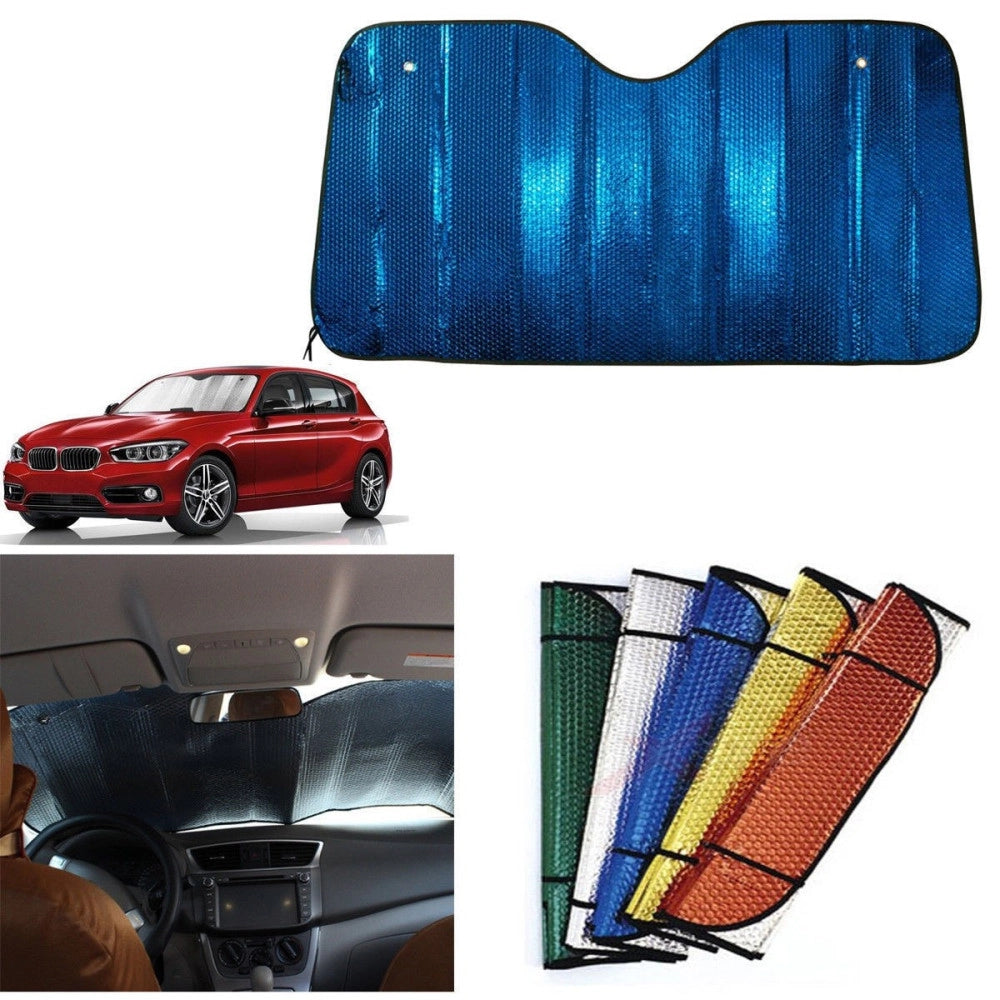 Trade Shop - Tendina Parasole Per Parabrezza Auto Camper Protezione Cruscotto 140x70 Cm -