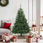 Albero di Natale Artificiale con Rami Pieghevoli Verde 120 cm 42019331