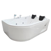 Vasca idromassaggio bianca 170 X 115 cm per 2 persone 15 getti – Varadero
