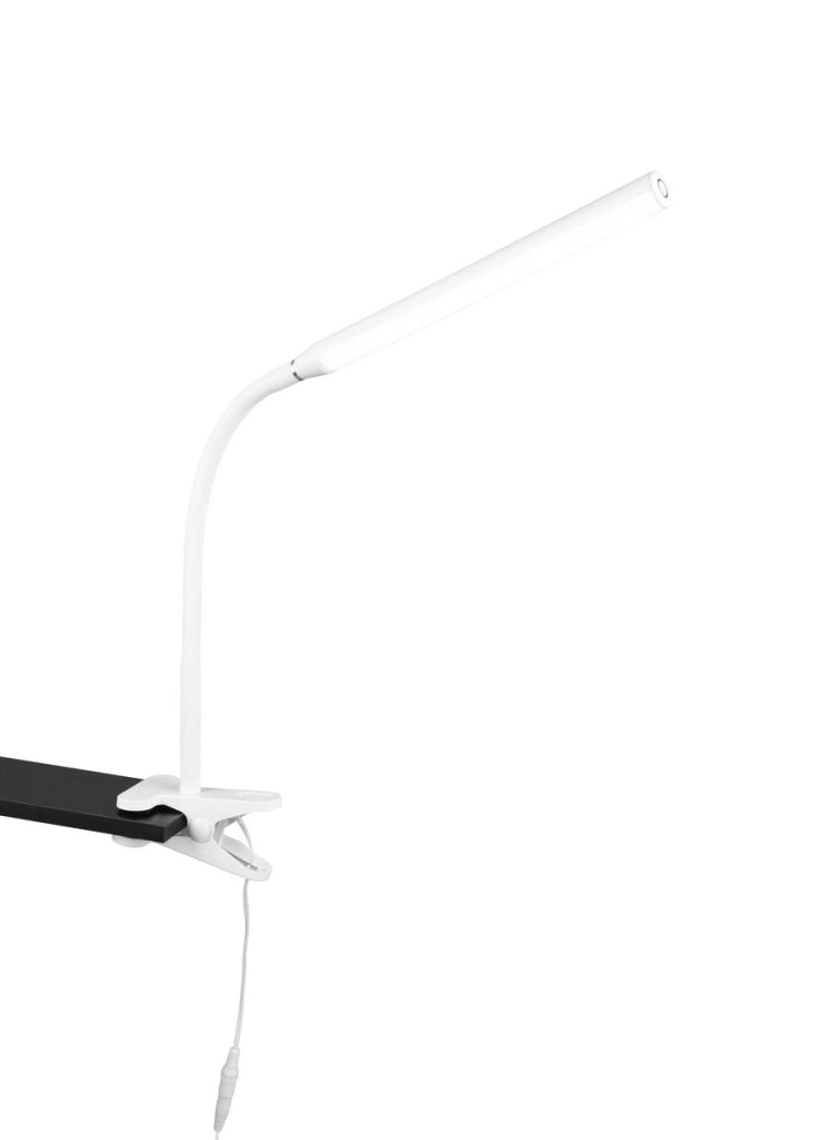 Lampada da scrivania moderna a clip touch LED 5W bianca RL