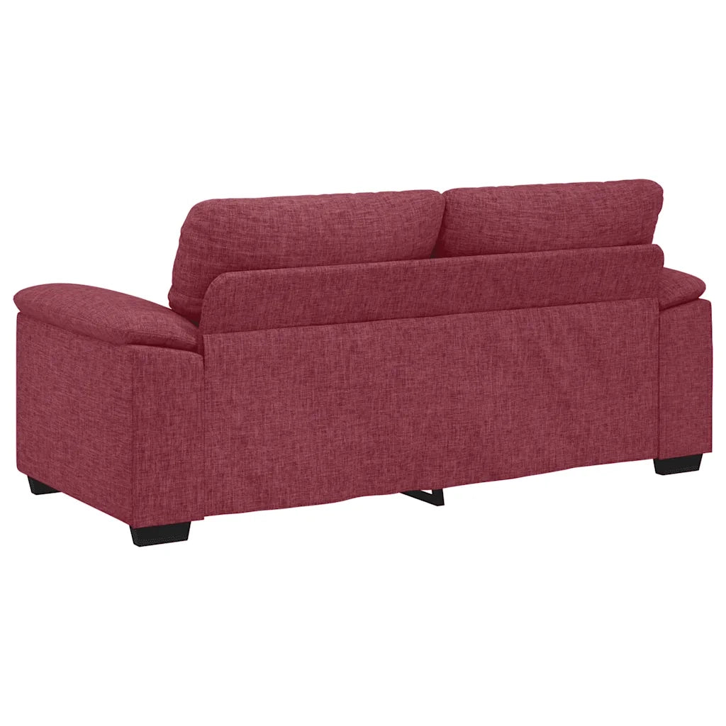Divano a 2 Posti Rosso Vino 180x81x84 cm in Tessuto 4105310