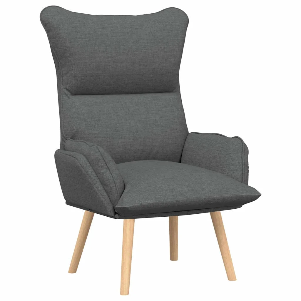 poltrona Grigio scuro 69 x 74 x 93 cm Tessuto e compensato 42001866