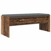 Panca per ingresso con cuscino Legno vecchio 103 x 38 x 40 cm