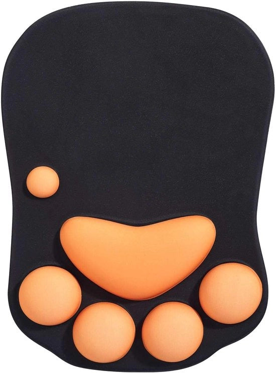 Tastiera ergonomico per computer con supporto per polso e design gatto in silicone, disponibile in due colori, adatto per uso domestico, ufficio e gaming
