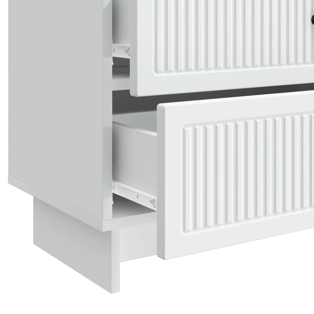 Armadio da Notte con cassetto Bianco 62 x 34,5 x 47,5 cm 893855