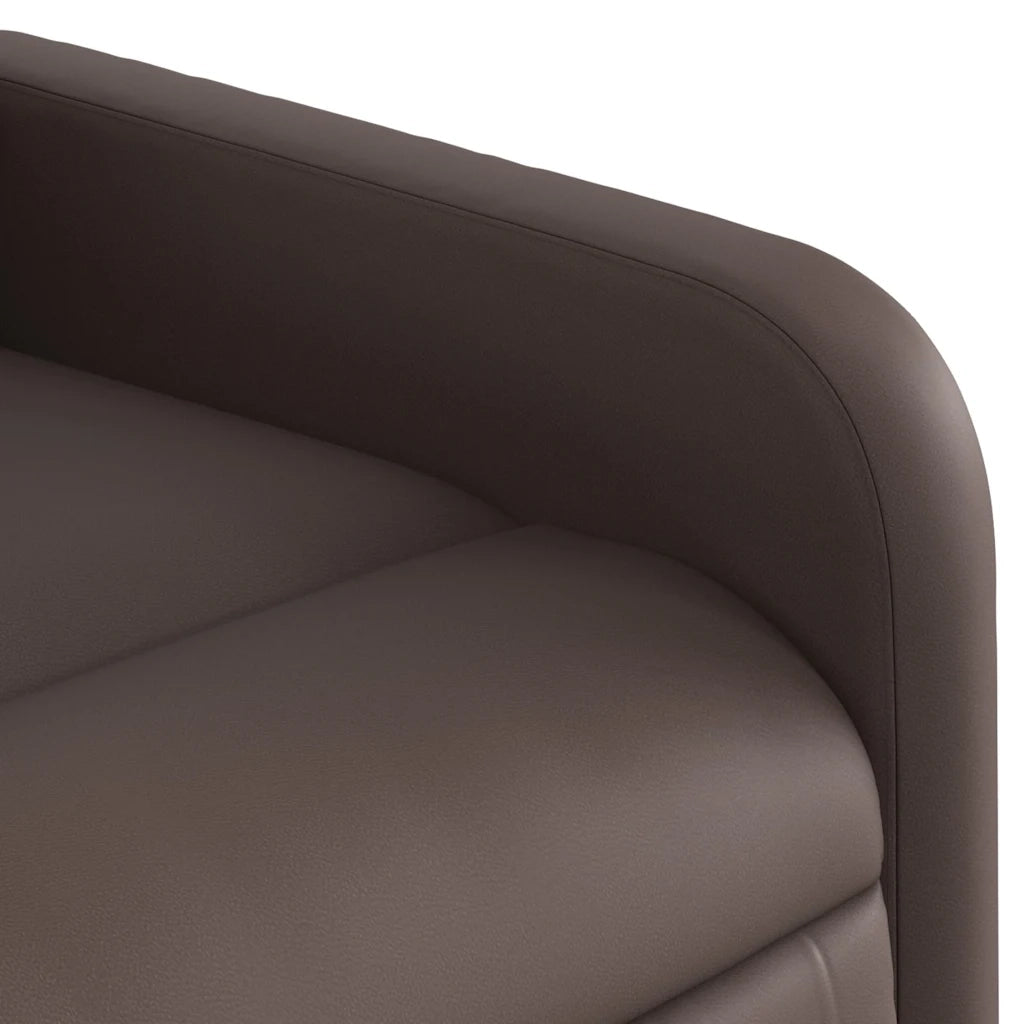 Poltrona Massaggiante | Sedia Relax Reclinabile marrone in Similpelle