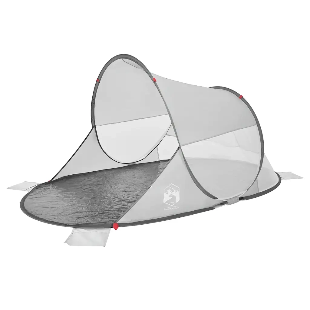 Tenda da Spiaggia Pop-Up Grigia Impermeabile