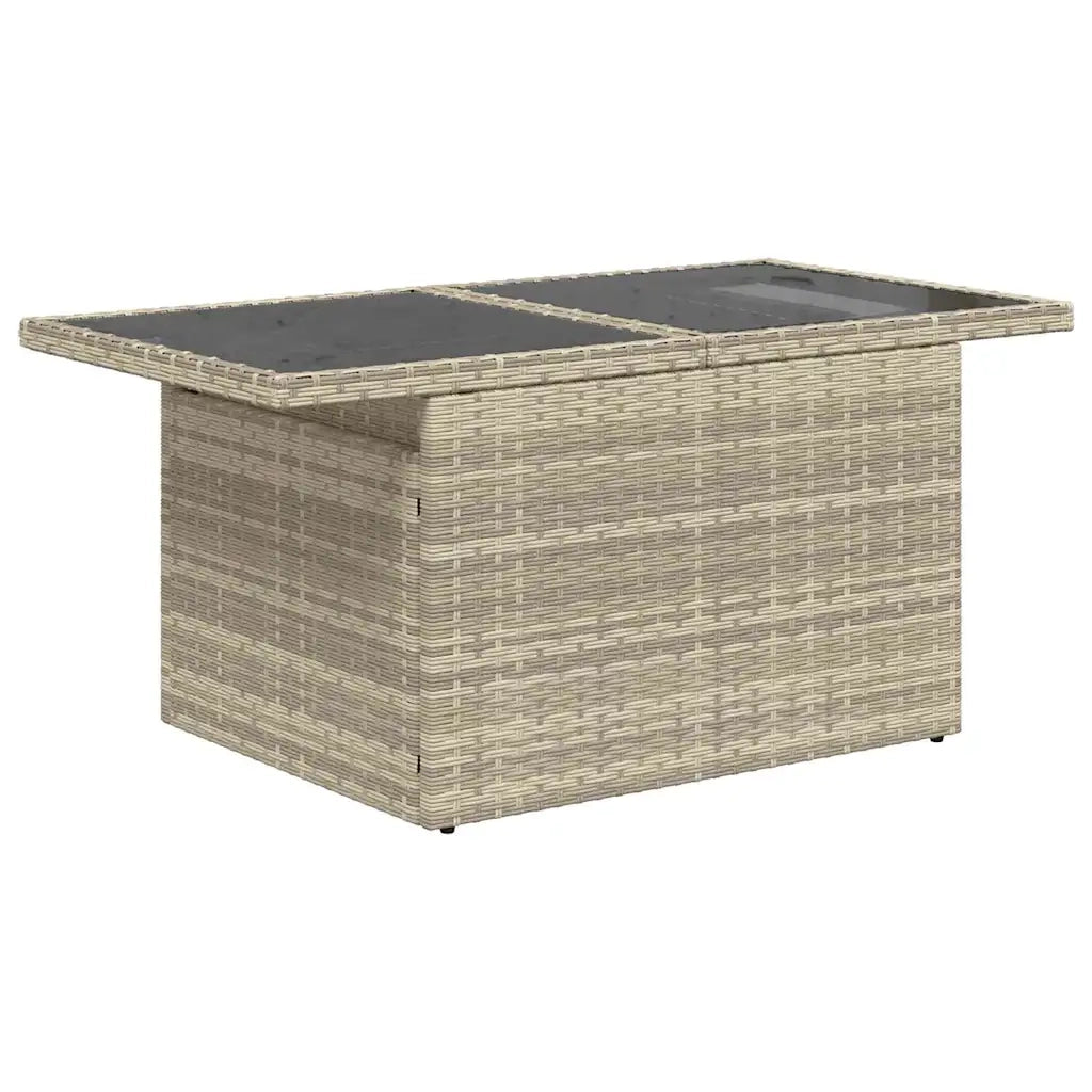Set di divani con cuscino 7 pcs Grigio chiaro polyrattan 3349108