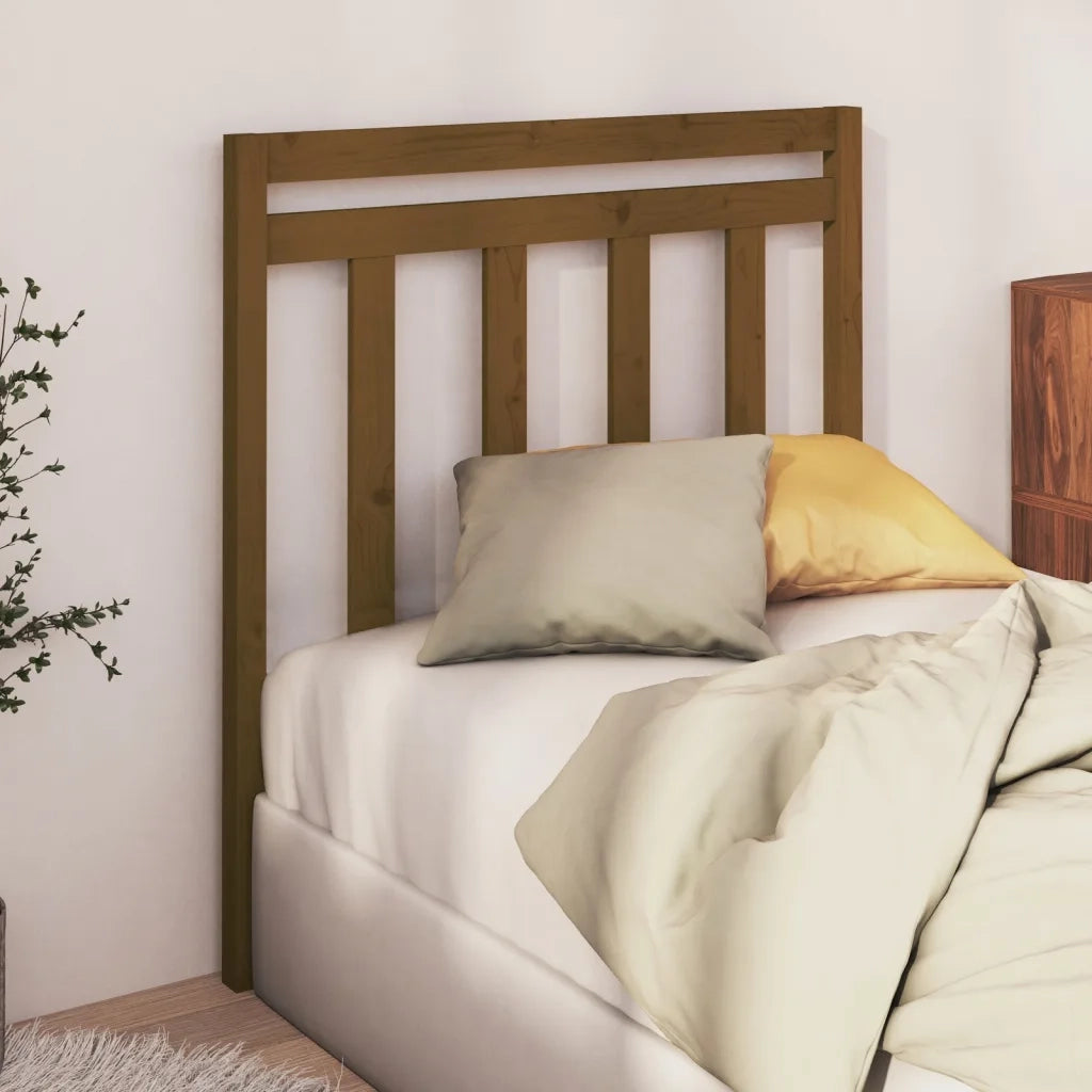 Testiera | Testata per Letto Ambra 95x4x100 cm in Legno Massello di Pino