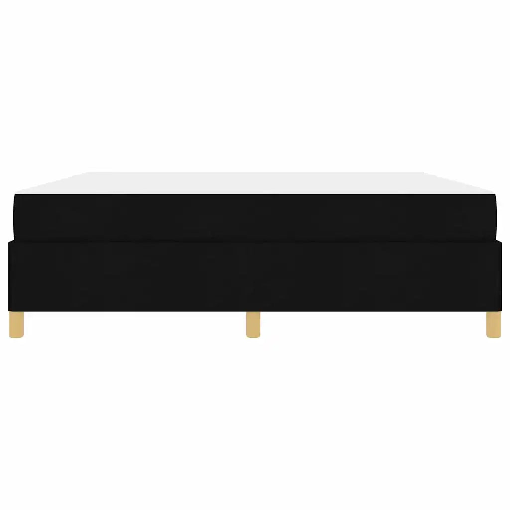 Struttura del letto con materasso Nero 180 x 200 cm Tessuto