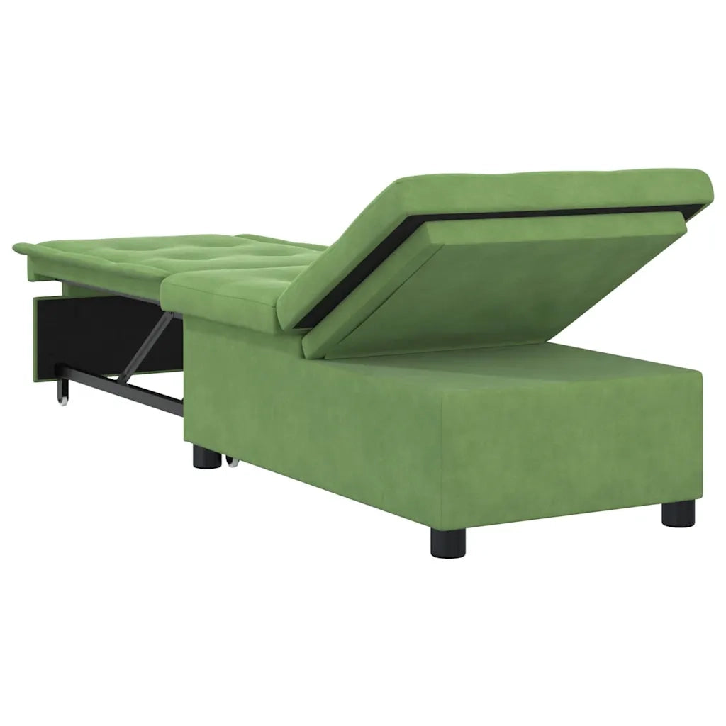 Divano letto Verde chiaro 194 x 67 x 82 cm Velluto 42008597