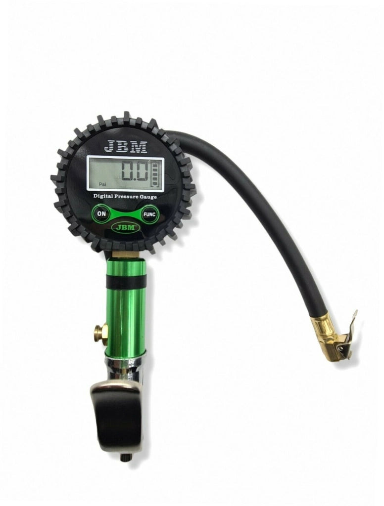 MANOMETRO DIGITALE PRESSIONE GOMME PISTOLA GONFIAGGIO PNEUMATICI 200 PSI LCD