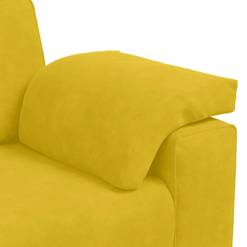 Divano Divanetto-Sofa Giallo 120 cm in Velluto