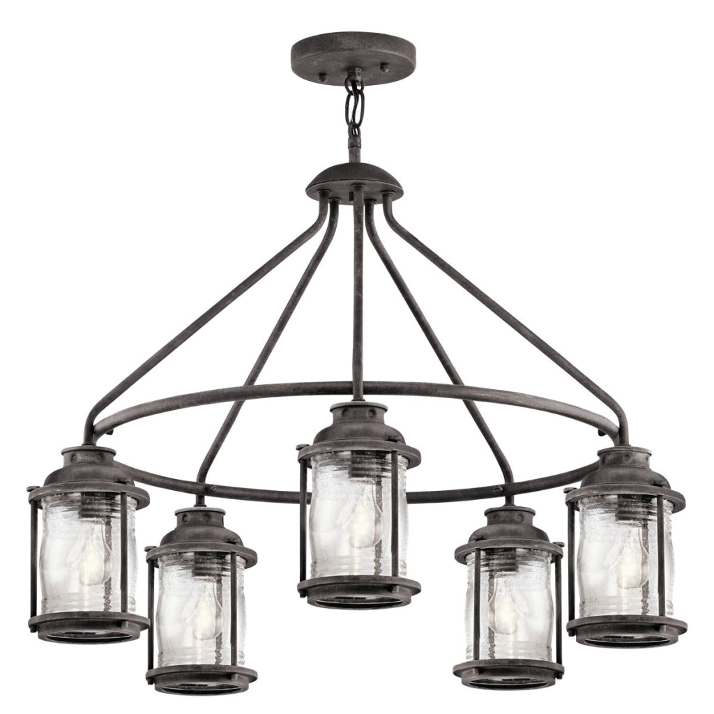 Lampada sospesa esterna Ashland Bay Kichler zinco anticato E27