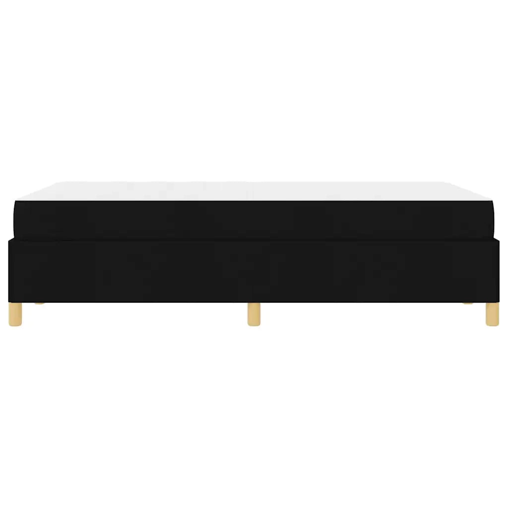 Struttura del letto con materasso Nero 120 x 190 cm Tessuto