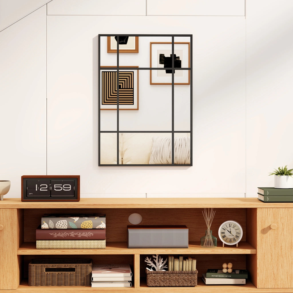 Specchio da Parete Rettangolare ¨C Minimal ¨C Nero 70x50 cm