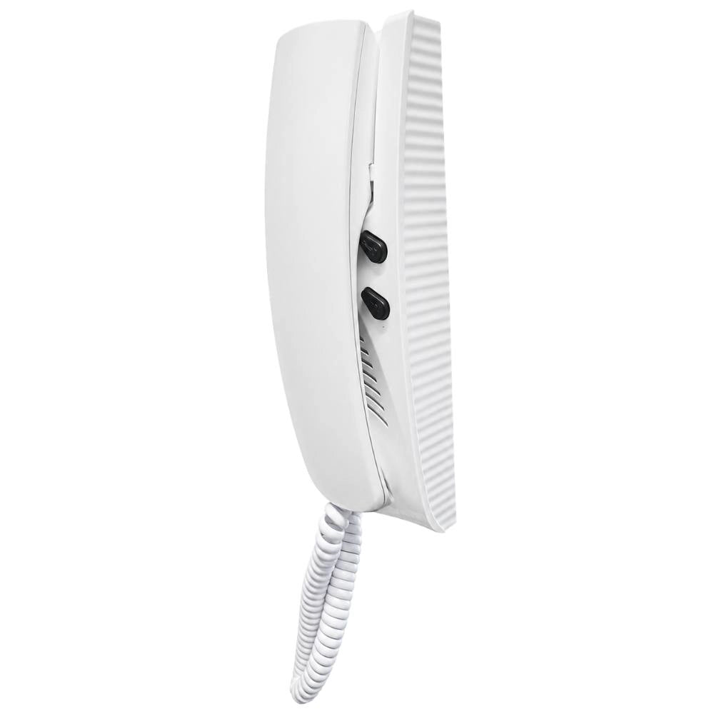 Citofono da parete bianco con doppio pulsante multifilo