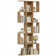 Libreria a 5 livelli scaffale S ¨C Minimal ¨C 80x24x200 cm quercia