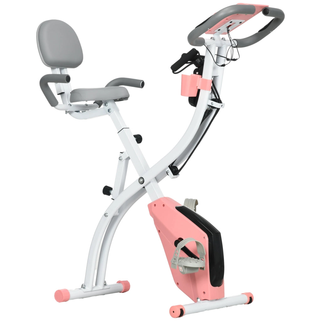 Bicicletta da Esercizio Pieghevole ¨C Minimal ¨C Rosa 105x48x118 cm