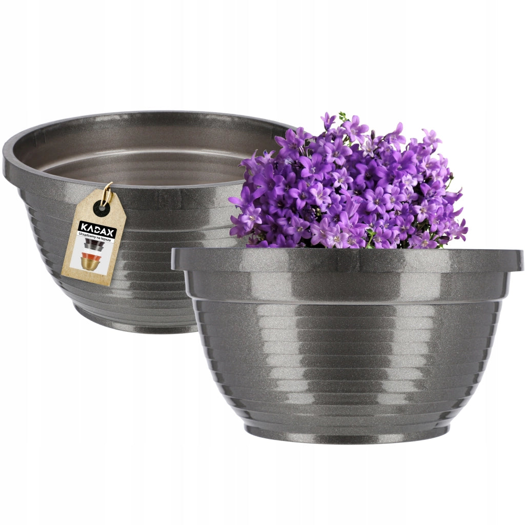 Vaso da fiori in plastica KADAX per cimitero, ideale per crisantemi, 20 cm.
