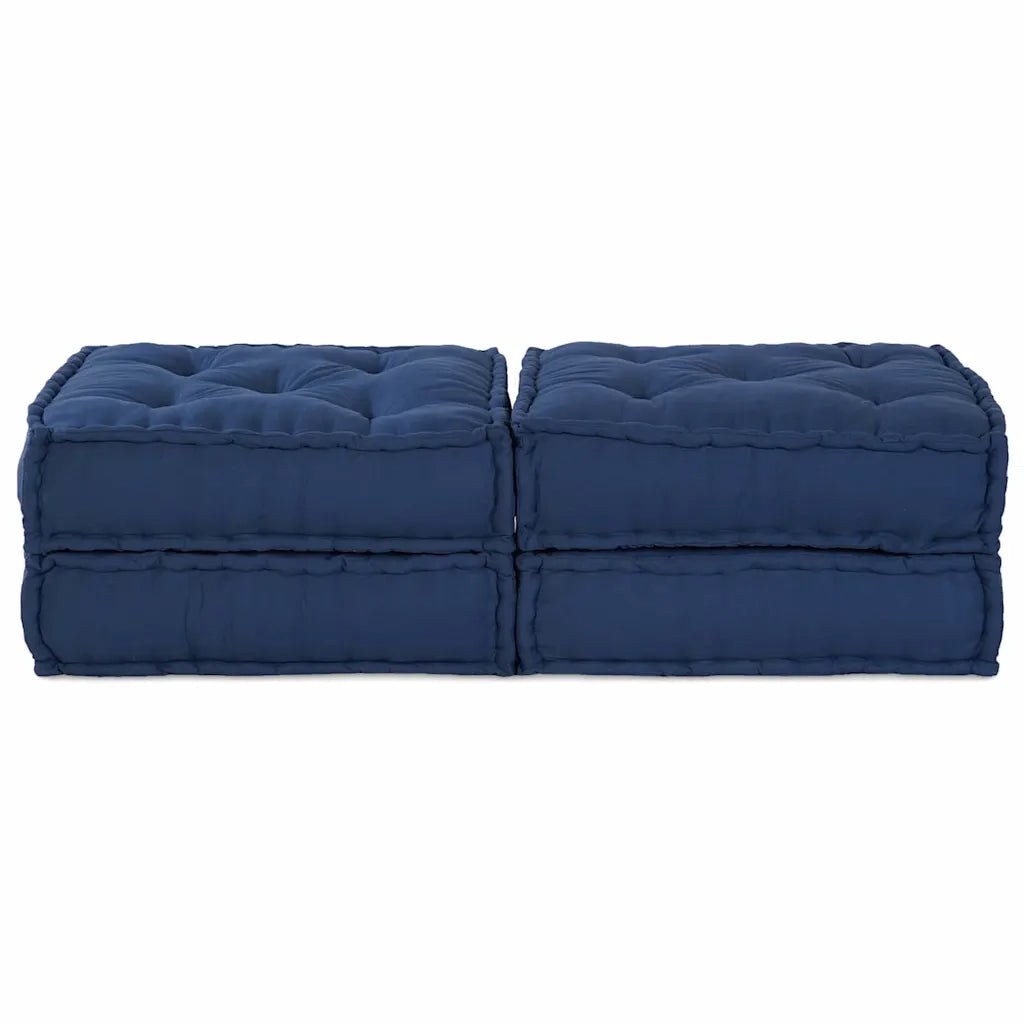 Unità di Divano Modulare 2 pcs Indaco 140 x 70 x 36 cm Tessuto 3315090