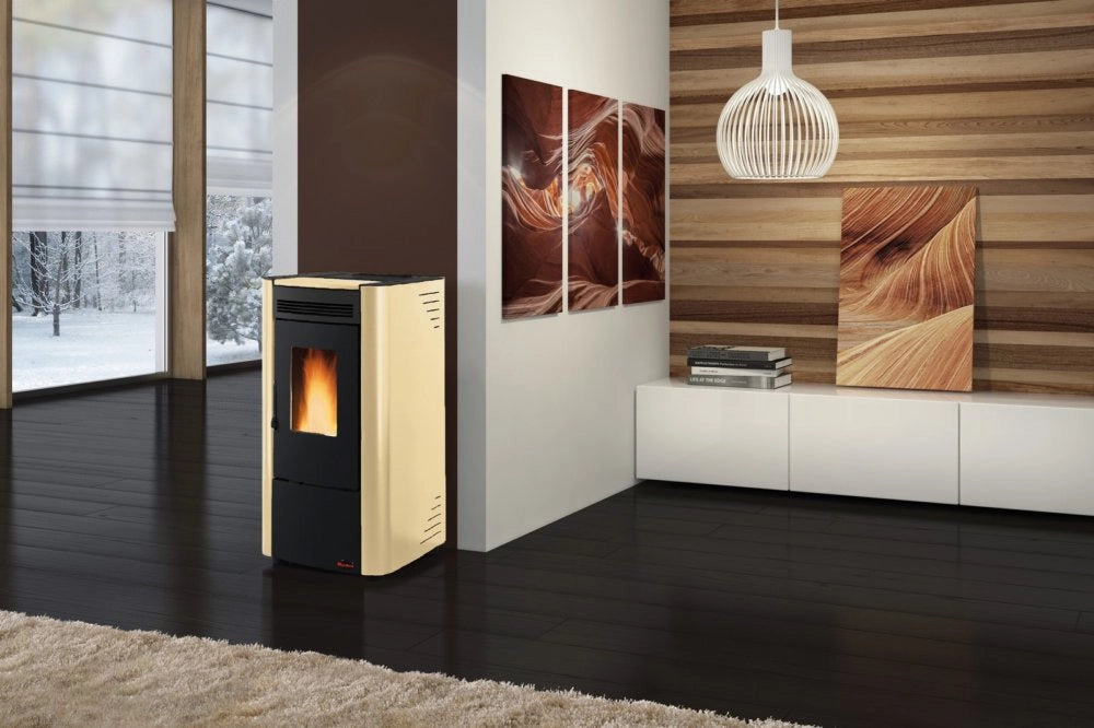 1pz stufa pellet 7 kw ketty evo 2.0  pergamena cod:ferx.88948