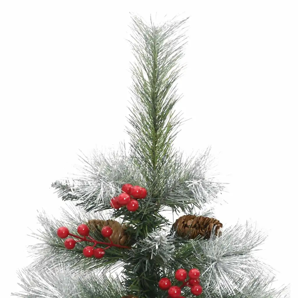 Albero di Natale artificiale Verde e bianco 150 cm 3395175