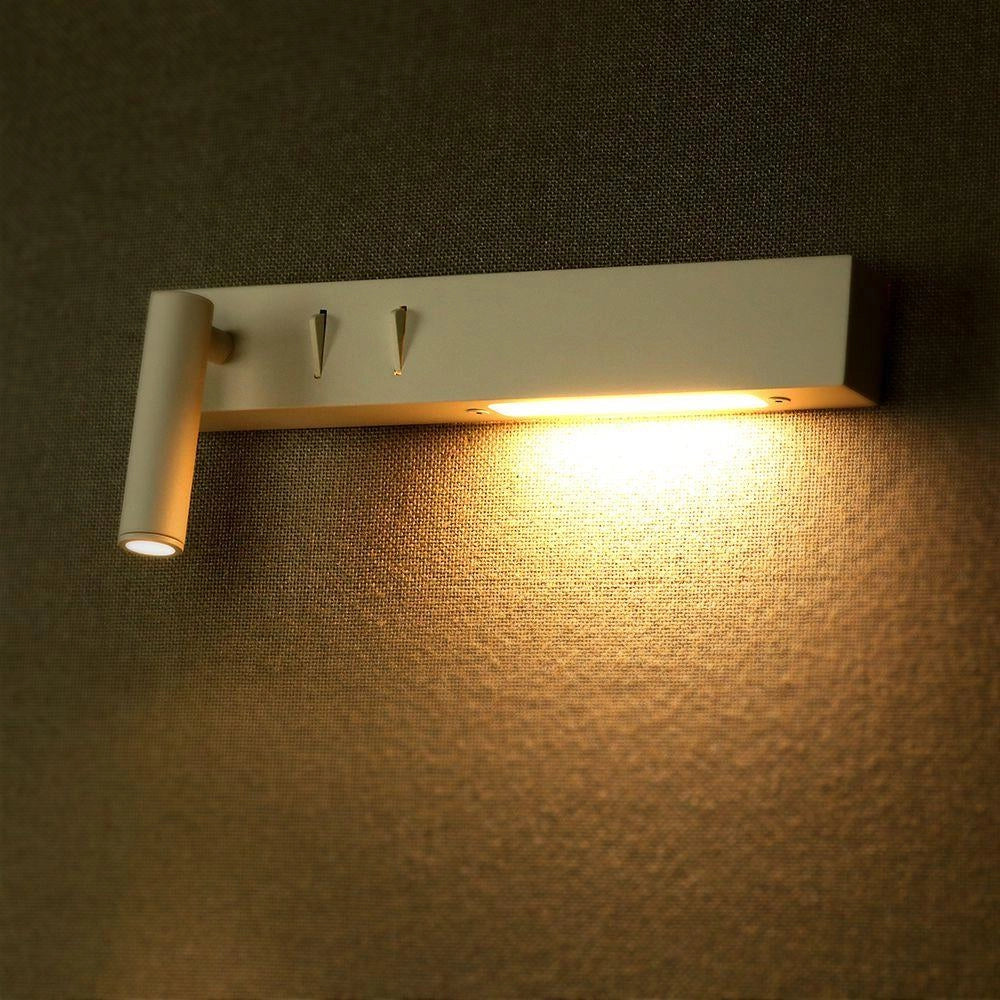 V-TAC Applique LED 9W lettura interruttore bianca 3000K