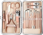 Set di manicure e pedicure professionale – 18 pezzi