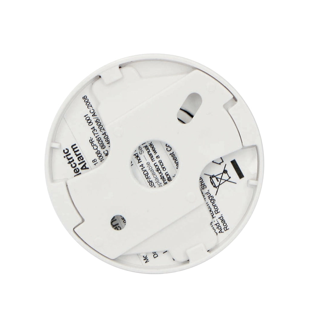 Mini Rilevatore di Fumo Ottico da 85 dB Batteria al Litio CR123A 10 anni EN14604 Bianco Alecto