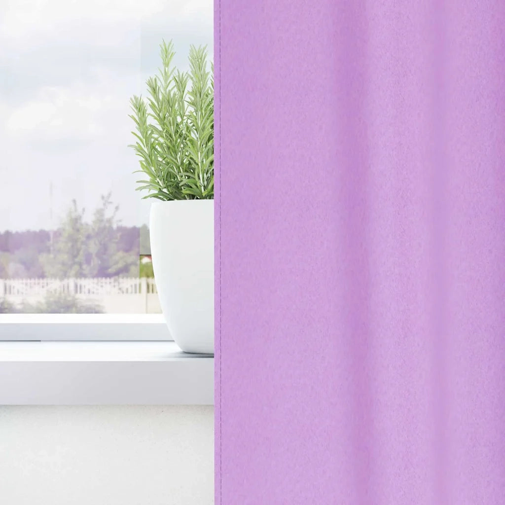Tende Blackout con Anelli 2 pcs Viola 175 x 140 cm Poliestere 4107599