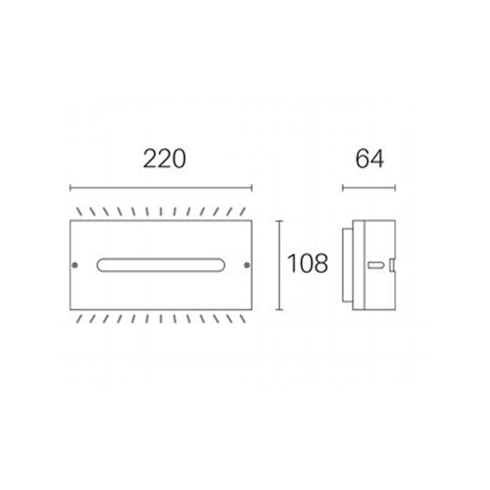 Applique Da Esterno Moderna Post Alluminio E Termoplastica Caffè Led 10W 4000K