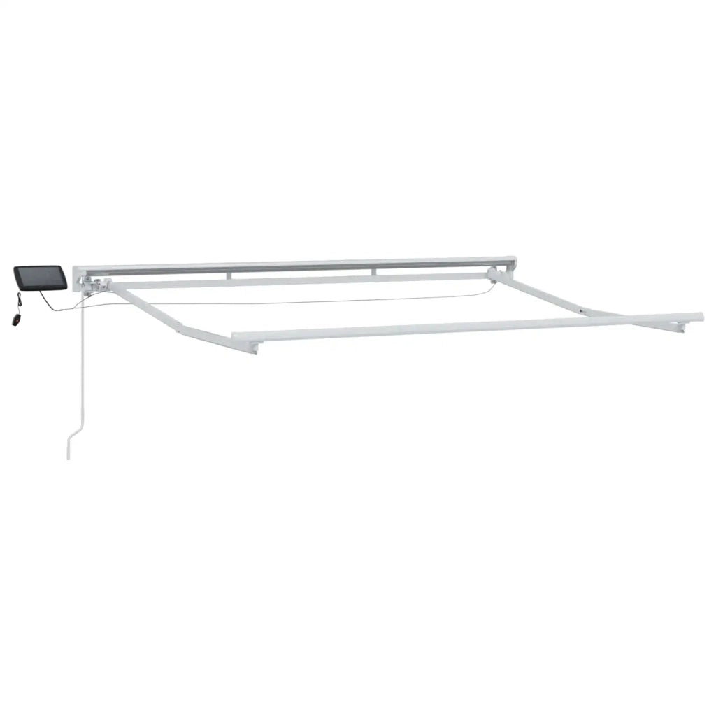 Cornice per Tenda Manuale con LED Crema e Bianco 2,5 x 2 m 3420497
