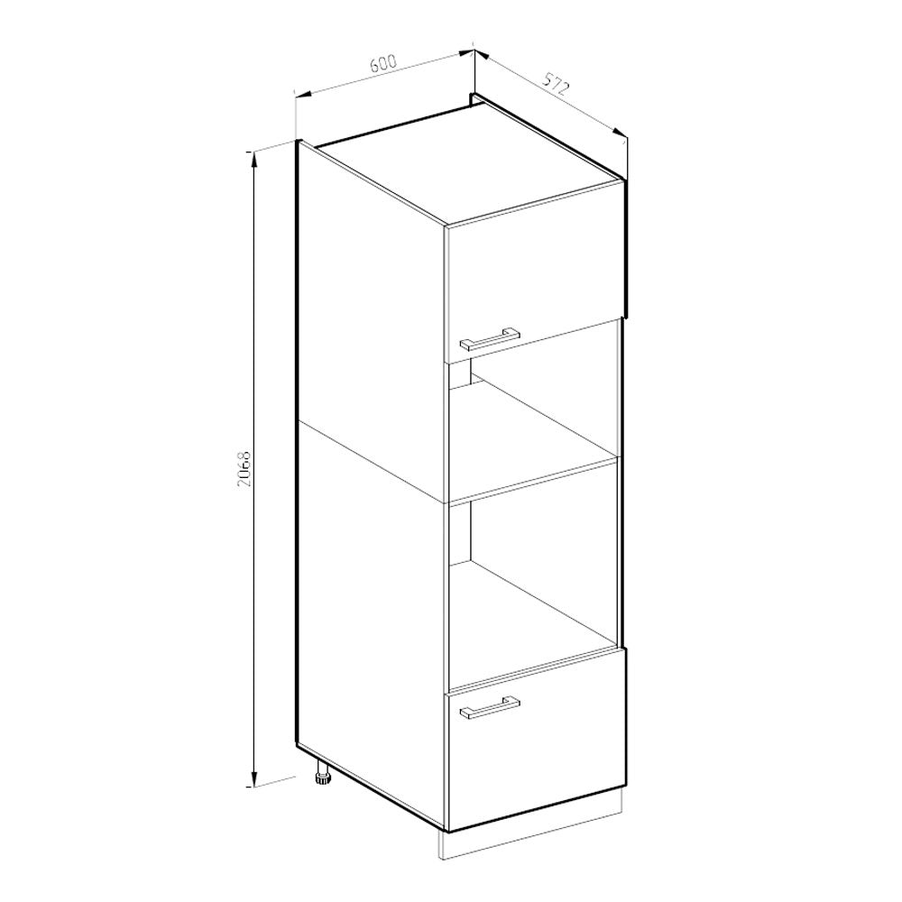 Vicco Set mobili bagno Sonoma 60 cm