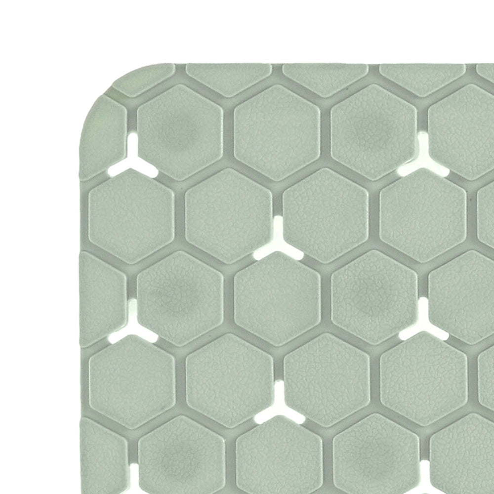 Tappeto bagno antiscivolo verde 75x43 cm Maia