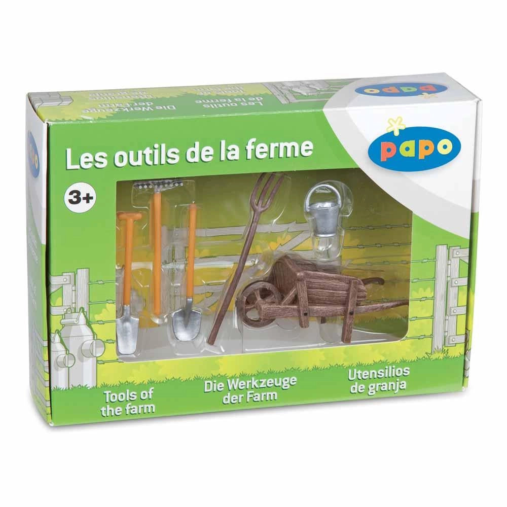 Papo - Wheelbarrow and tools