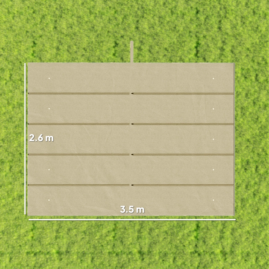 Tenda Pergola Retrattile 4x3m ¨C Minimal ¨C 350x260cm Beige