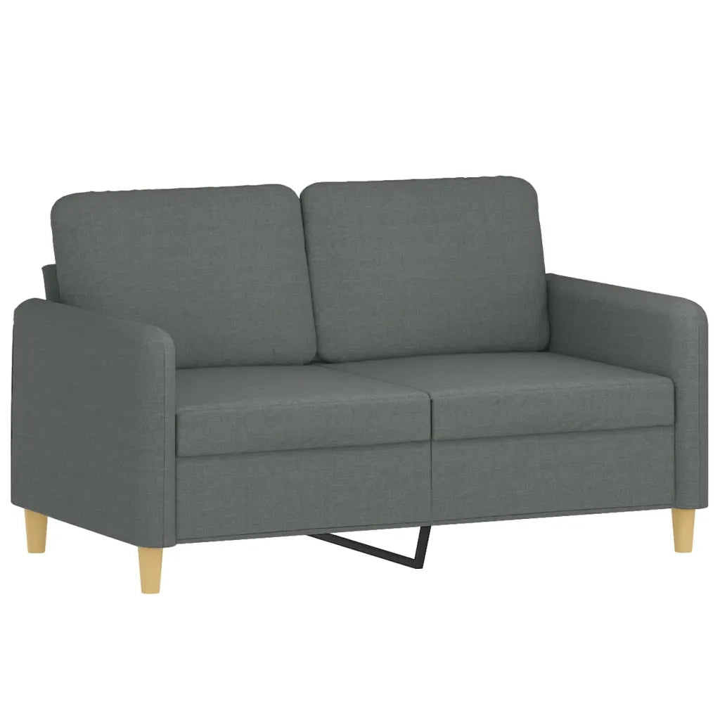 Set di Divani 4 pz con Cuscini Grigio Scuro in Tessuto 3202063