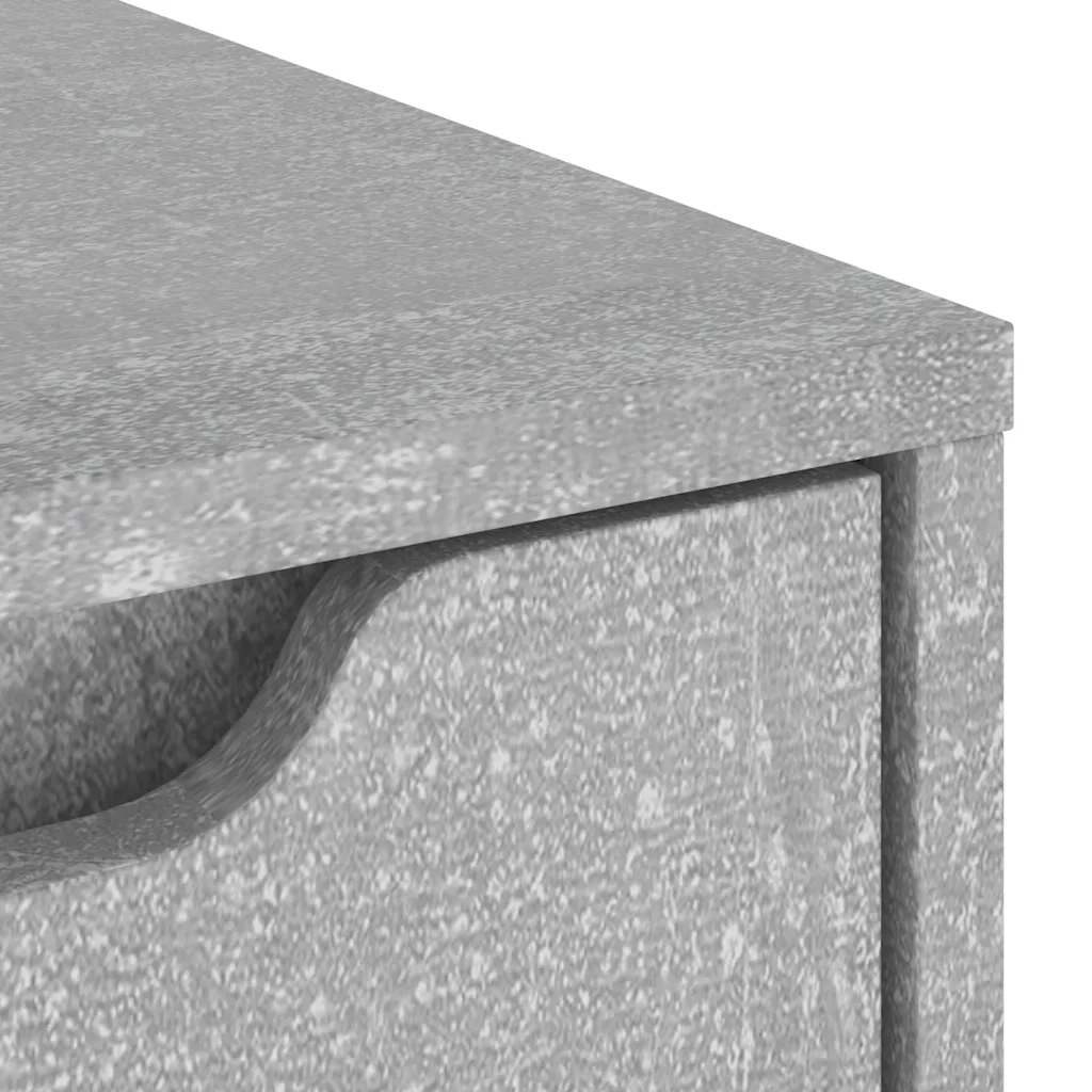 Credenza | Madia | Buffet da pranzo | Armadio da pranzo VISNES Grigio Cemento 60x40x73 cm in Legno Multistrato