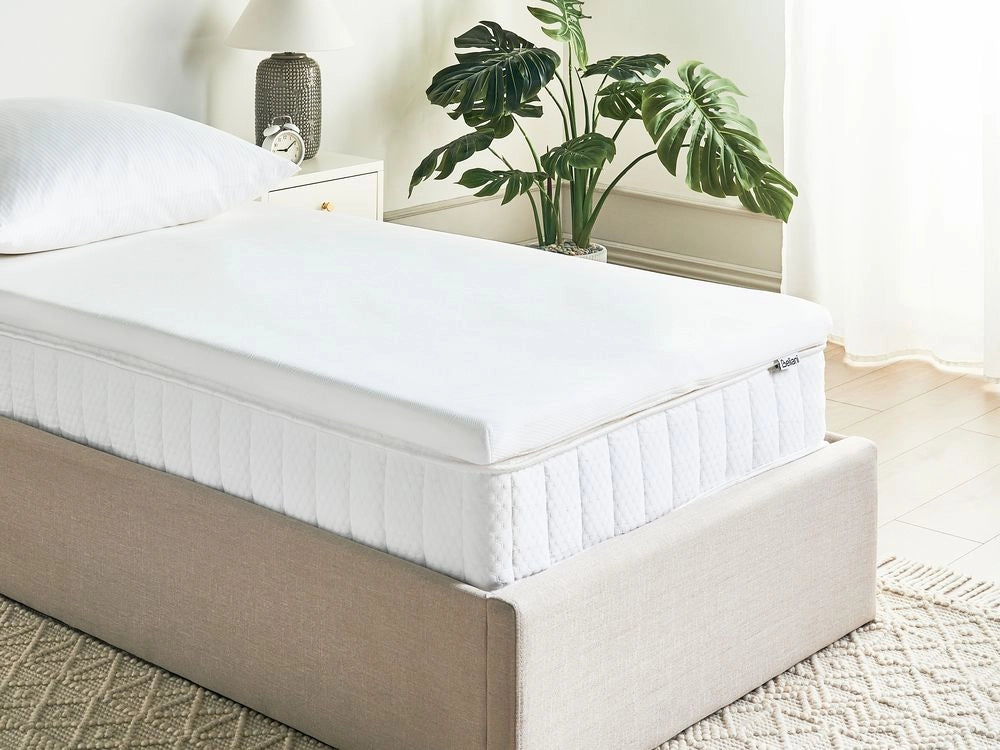 Coprimaterasso in schiuma bianco 90 x 200 cm comfort morbidezza