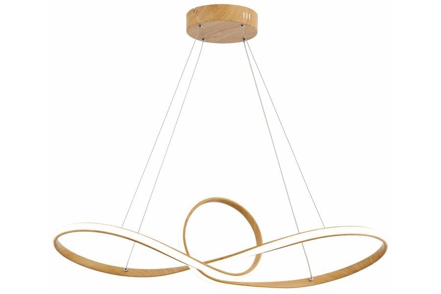 Lampada sospesa Arlena Reality LED 40W legno chiaro