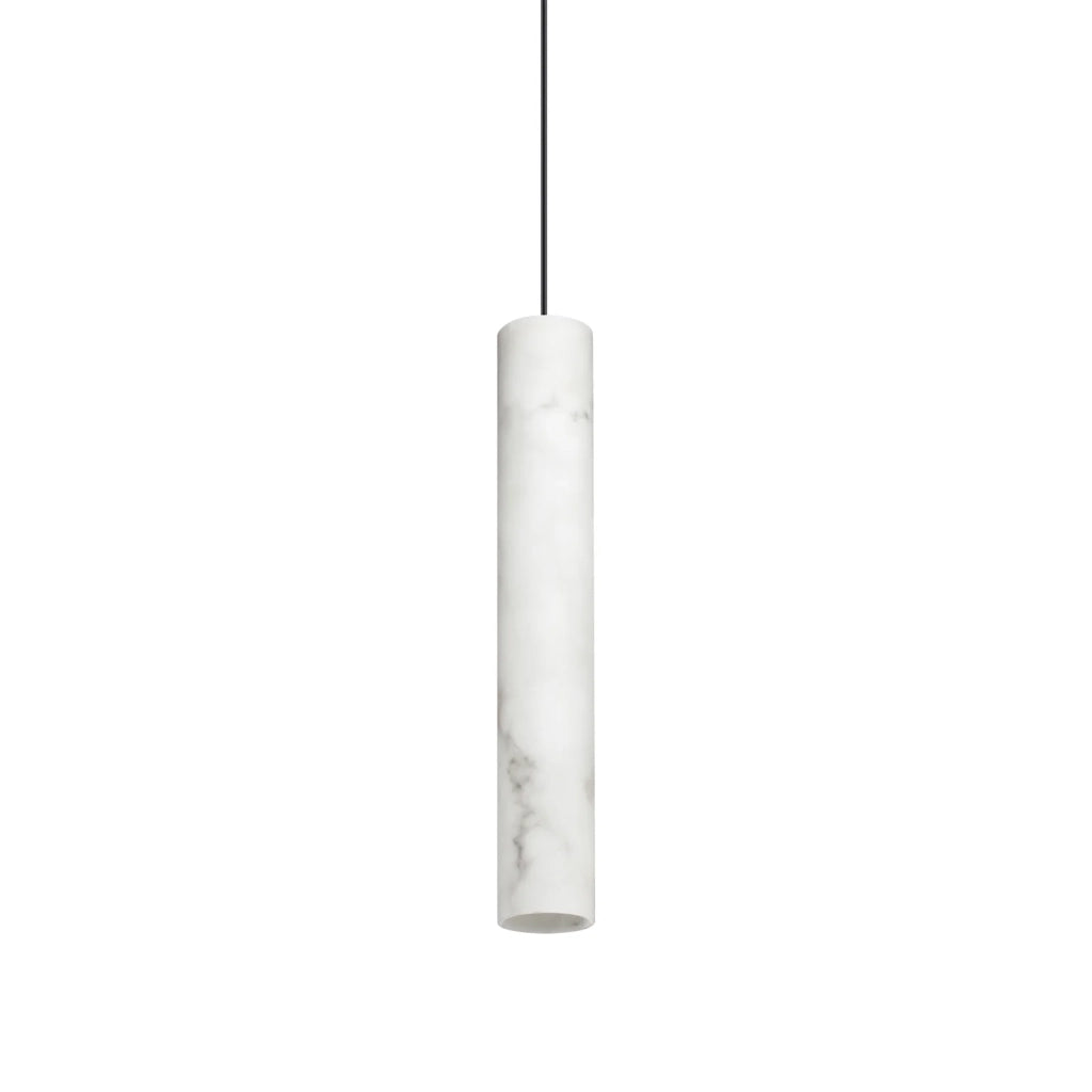 Lampada A Sospensione Look 1 Luce Gu10 Alabastro