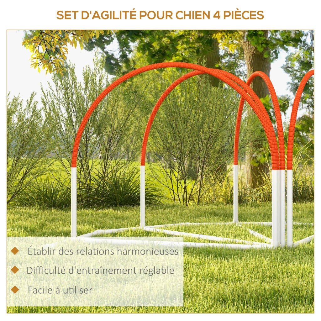 Kit di Agility per Cani ¨C Minimal ¨C 4 Pezzi con Borsa da Trasporto
